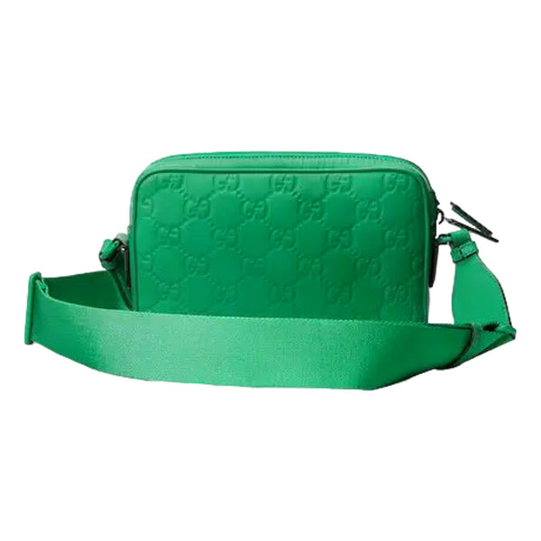 Gucci GG Rubber Effect Crossbody Bag in Green in Green, authentic new handbag, image 3