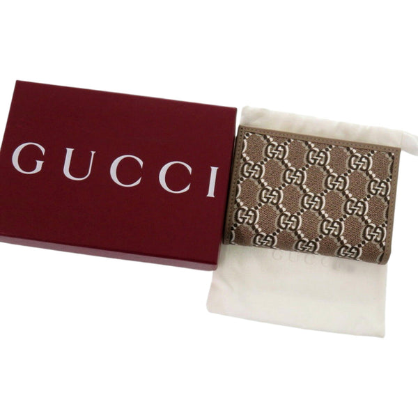 Gucci GG Shadow Brown Medium Bifold Wallet in Brown and Beige, authentic new wallet, image 6