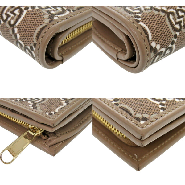 Gucci GG Shadow Brown Medium Bifold Wallet in Brown and Beige, authentic new wallet, image 4