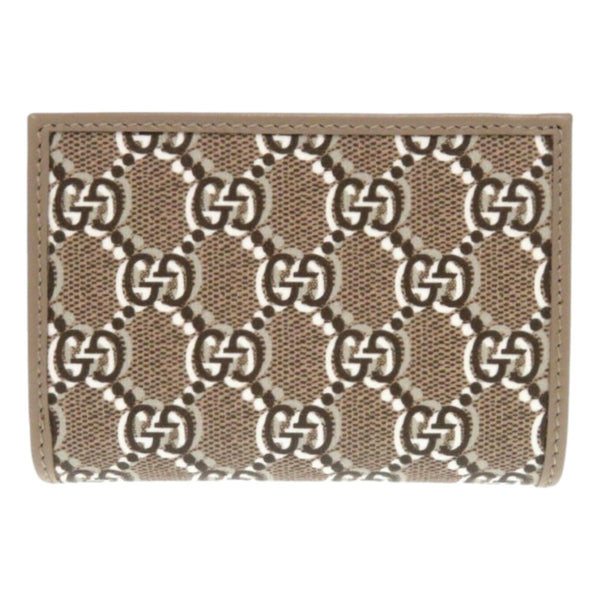 Gucci GG Shadow Brown Medium Bifold Wallet in Brown and Beige, authentic new wallet, image 1