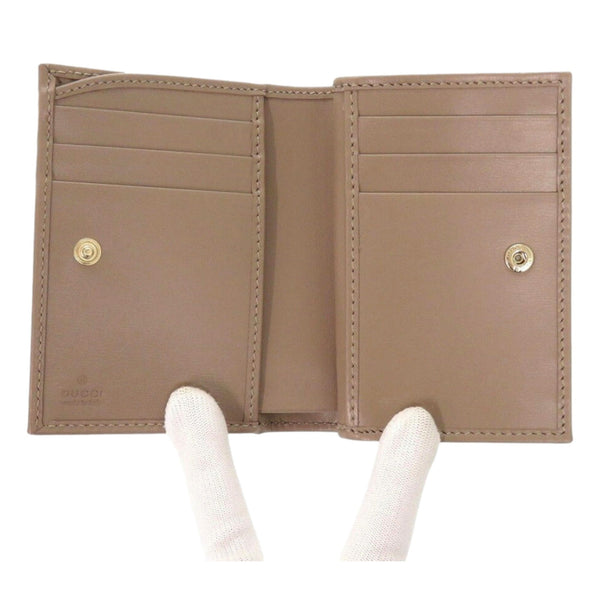 Gucci GG Shadow Brown Medium Bifold Wallet in Brown and Beige, authentic new wallet, image 2
