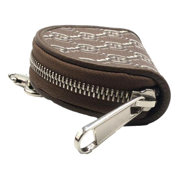 Gucci GG Shadow Brown Canvas Earphone Case Charm in Brown, authentic new accessory, image 4