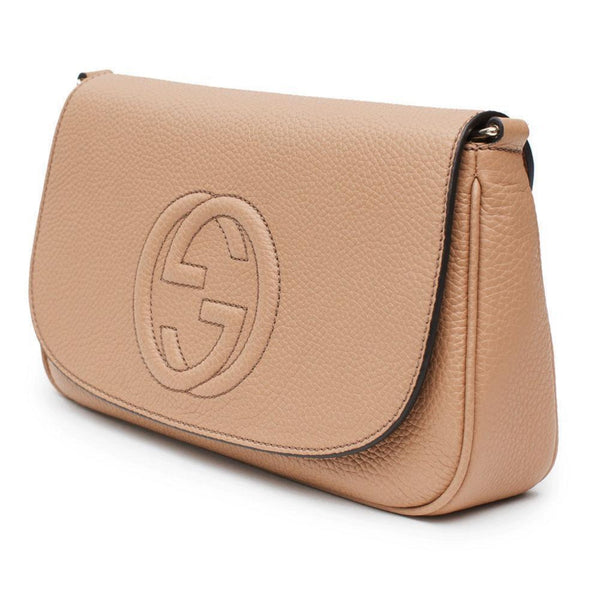 Gucci Soho Disco Beige GG Leather Tassel Chain Crossbody Flap Bag — photo 4