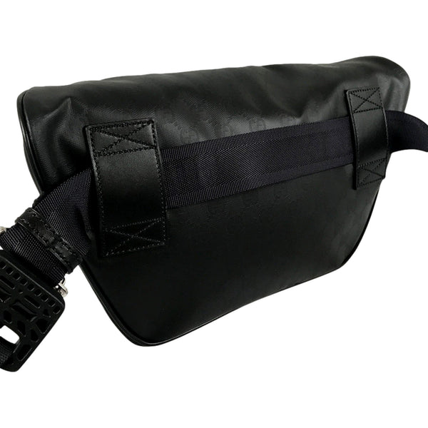 Gucci GG Crystal Canvas Black Belt Bag Travel Crossbody Bag in Black, authentic new handbag, image 5