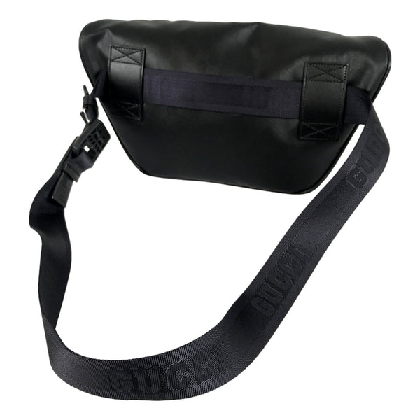 Gucci GG Crystal Canvas Black Belt Bag Travel Crossbody Bag in Black, authentic new handbag, image 4