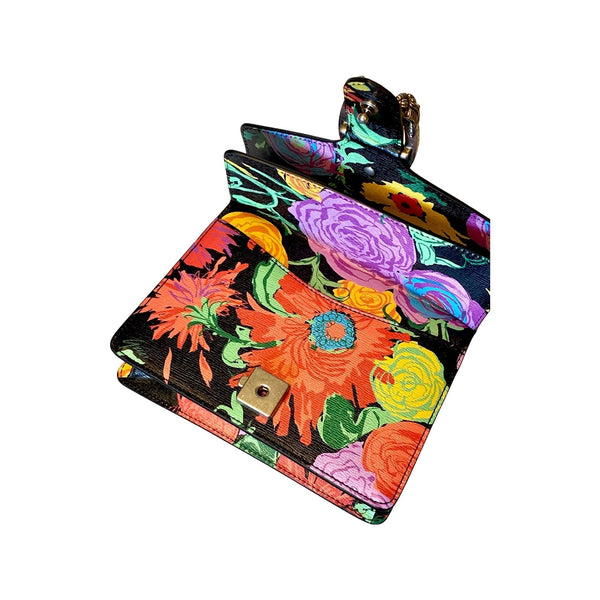 Gucci x Ken Scott Dionysus Small Shoulder Bag Floral Print Leather in Multicolor Floral, authentic new handbag, image 3