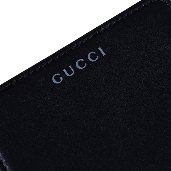 Gucci Black Patent Leather Zip-Around Wallet with Bamboo Pull in Black, authentic new wallet, image 6