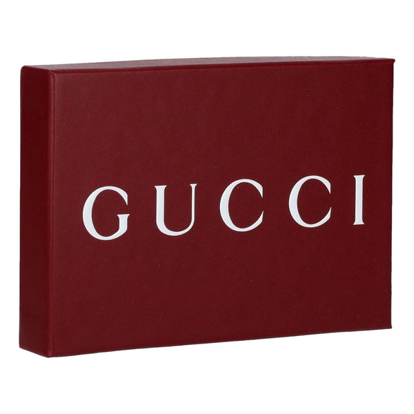 Gucci Zip Key Case Black Leather Card Holder Gold Logo Script in Black, authentic new wallet, image 5