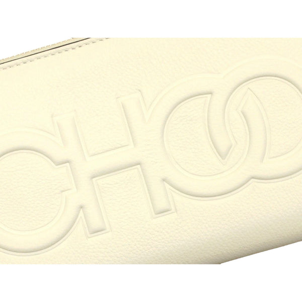 Jimmy Choo Bettina Milk White Leather Long Zip-Around Wallet in Milk White, authentic new wallet, image 5
