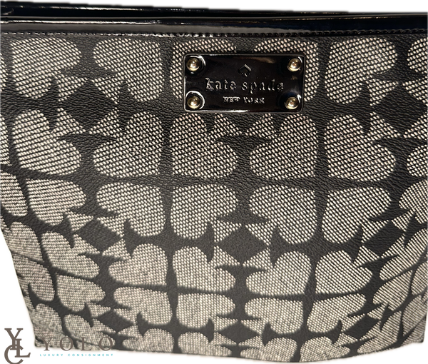 Kate Spade Adrianne Ace of Spades Clutch Graphic Zip Pouch — alternate product view