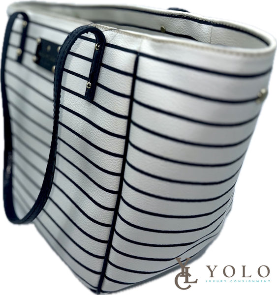 Kate Spade Sidney City Tote Bag Striped Everyday Tote — product detail 1