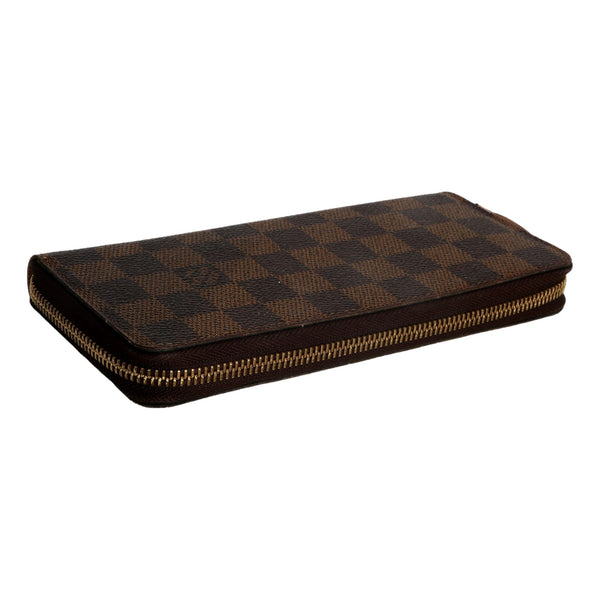 Louis Vuitton Rose Ballerine Damier Ebene Canvas Clemence Wallet – bottom view 2