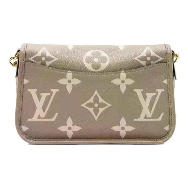 Louis Vuitton Diane Beige Monogram Empreinte Leather Crossbody Bag – back view