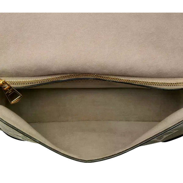 Louis Vuitton Diane Beige Monogram Empreinte Leather Crossbody Bag – interior view