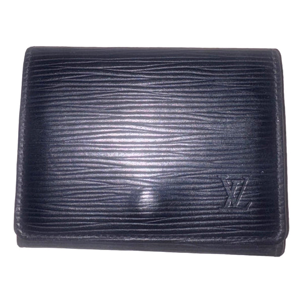 Louis Vuitton Envelope Carte de Visite Black Epi Leather in Black, authentic pre-loved wallet, image 4