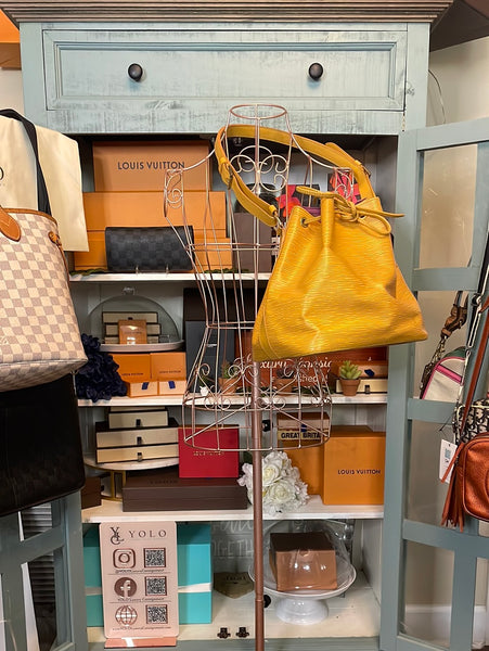 Louis Vuitton Epi Yellow Noé Bucket Bag LV Leather Drawstring Shoulder Bag — product detail 1