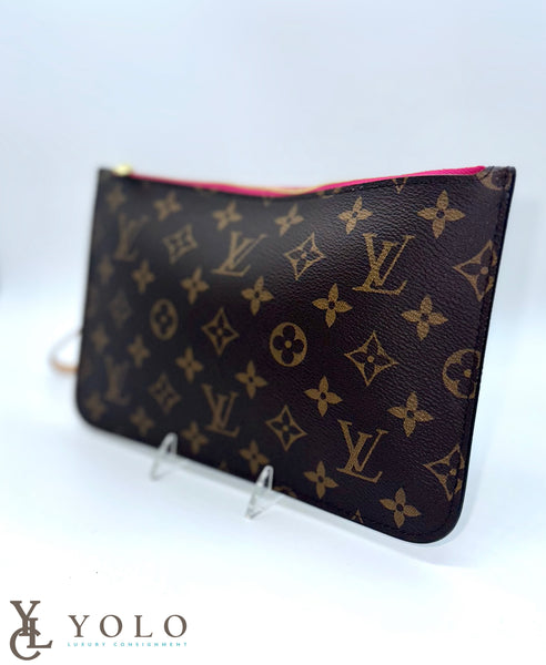 Louis Vuitton Monogram Neverfull Pochette Pivoine YOLO — primary product view