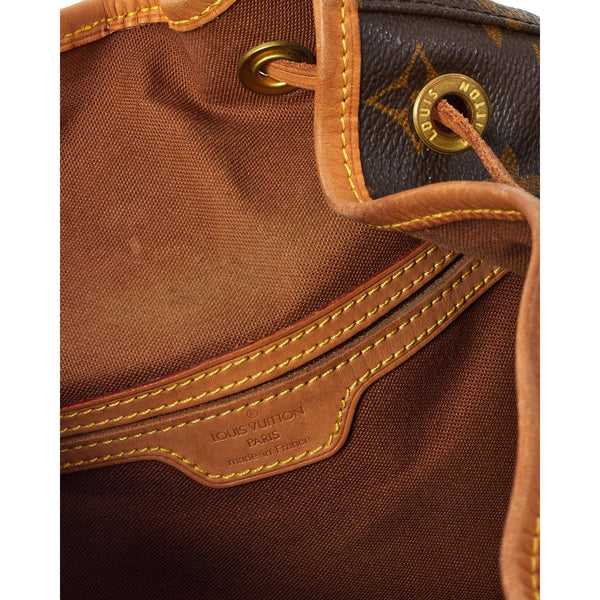 Louis Vuitton Monogram Canvas Montsouris GM Drawstring Backpack in Brown Monogram, authentic pre-loved handbag, image 6