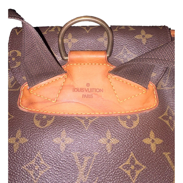 Louis Vuitton Monogram Canvas Montsouris GM Drawstring Backpack in Brown Monogram, authentic pre-loved handbag, image 9