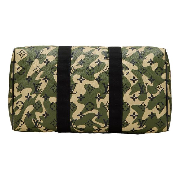 Louis Vuitton x Takashi Murakami Monogramouflage Speedy 35 Handbag – bottom view
