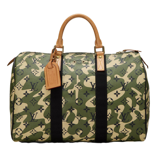 Louis Vuitton x Takashi Murakami Monogramouflage Speedy 35 Handbag – front view