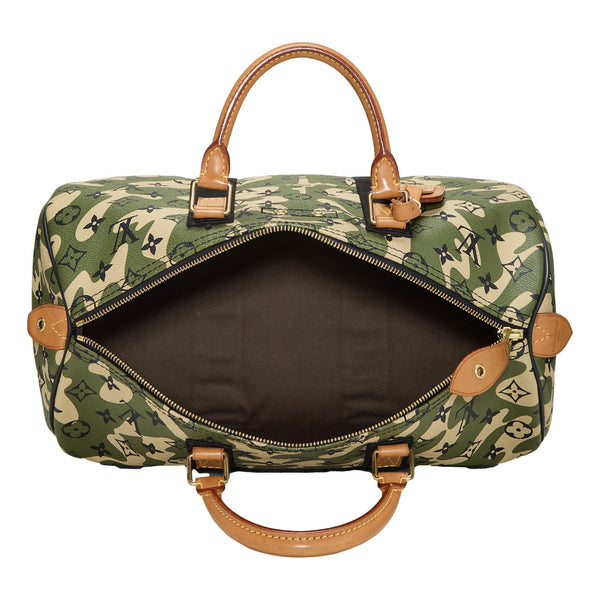 Louis Vuitton x Takashi Murakami Monogramouflage Speedy 35 Handbag – interior view