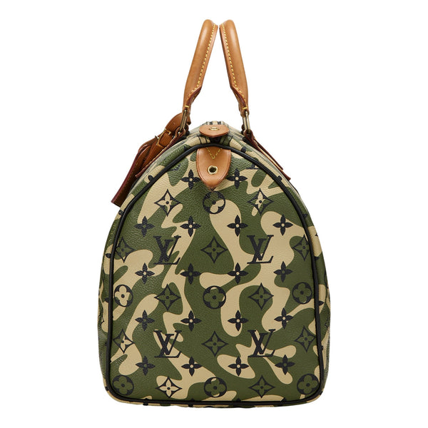 Louis Vuitton x Takashi Murakami Monogramouflage Speedy 35 Handbag – side view 2