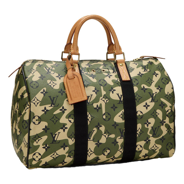 Louis Vuitton x Takashi Murakami Monogramouflage Speedy 35 Handbag – side view