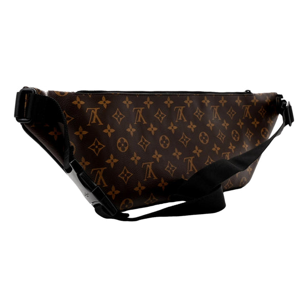 Louis Vuitton Monogram Macassar Christopher Bumbag in Brown and Black, authentic pre-loved handbag, image 2
