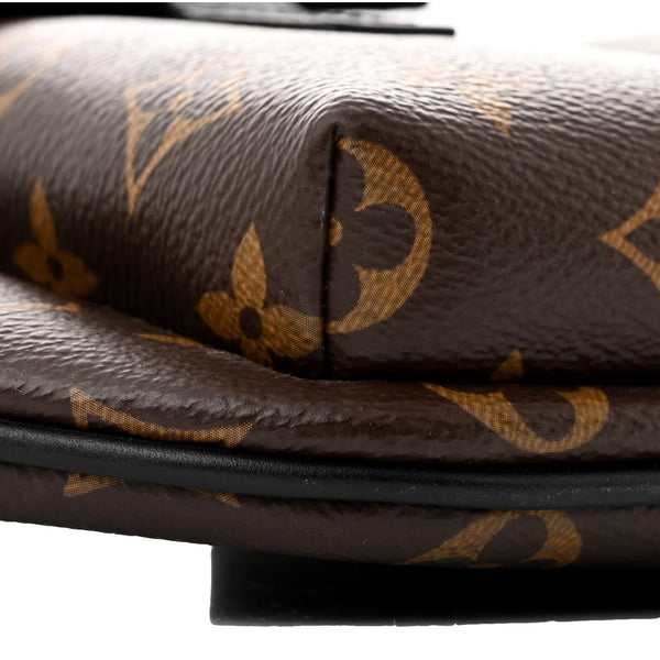 Louis Vuitton Monogram Macassar Christopher Bumbag in Brown and Black, authentic pre-loved handbag, image 4