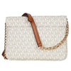 Michael Kors Fulton Flap Signature Vanilla Flap Crossbody