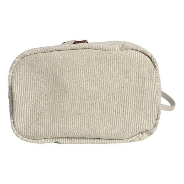 Miu Miu Gabardine Mini Bucket Bag in White in Off-White, authentic new handbag, image 3