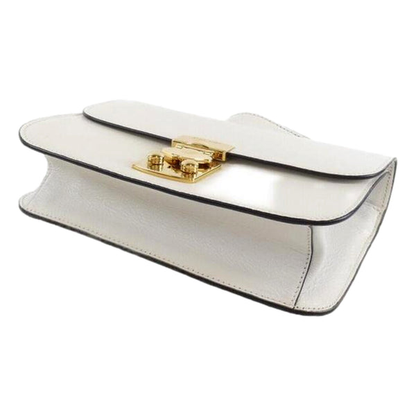 Miu Miu Madras White Leather Crossbody Bag in White, authentic new handbag, image 3