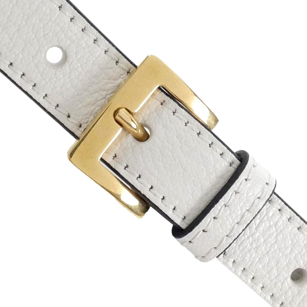 Miu Miu Madras White Leather Crossbody Bag in White, authentic new handbag, image 5