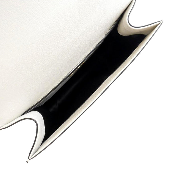 Miu Miu Madras White Leather Crossbody Bag in White, authentic new handbag, image 4