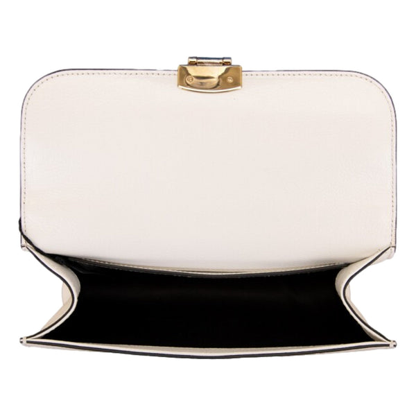 Miu Miu Madras White Leather Tortoise Chain Handbag in White, authentic new handbag, image 4
