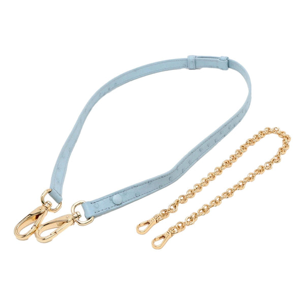 Prada 2Way Tessuto Nylon and Ostrich Leather Shoulder Handbag in Cielo Blue in Cielo Blue, authentic new handbag, image 9