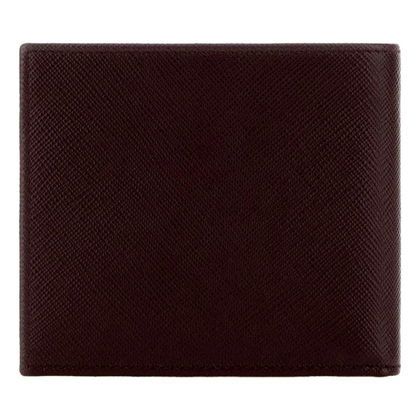 Prada Bruciato Dark Brown Saffiano Leather Bifold Wallet in Bruciato Dark Brown, authentic new wallet, image 3