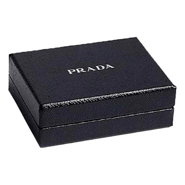 Prada Saffiano Black Floral Printed Snap Bifold Coin Zipper Wallet in Black With Floral Print, authentic new wallet, image 4