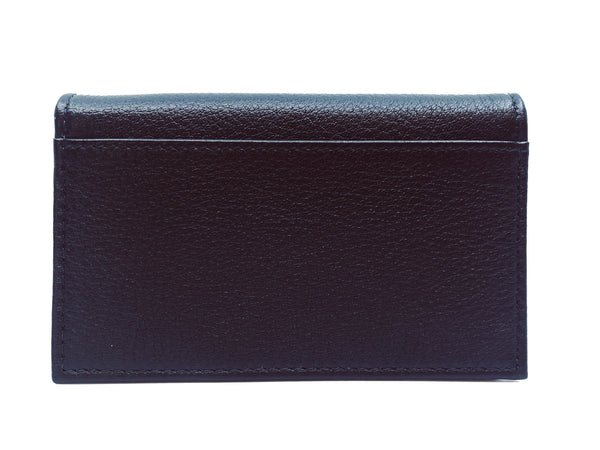 Prada Black Vitello Grain Soft Calf Leather Credit Card Case Wallet in Black, authentic new wallet, image 3
