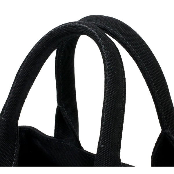 Prada Canapa Black Canvas Logo Tote Handbag Medium in Black, authentic new handbag, image 5
