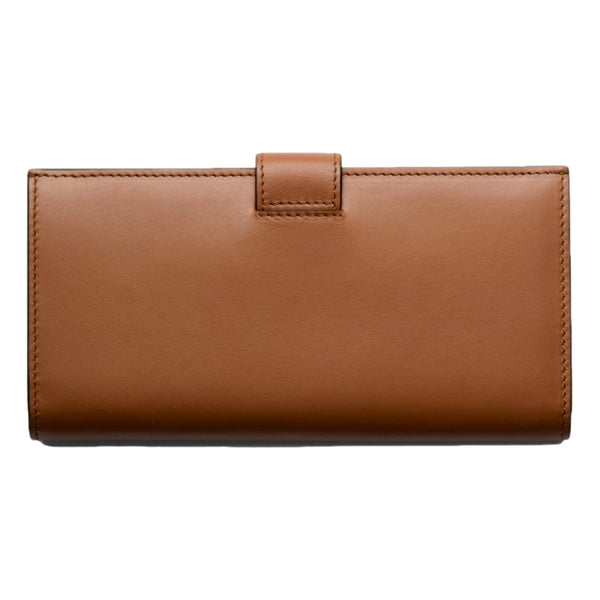 Prada City Smooth Calfskin Long Wallet in Cognac Brown in Cognac Brown, authentic new wallet, image 3