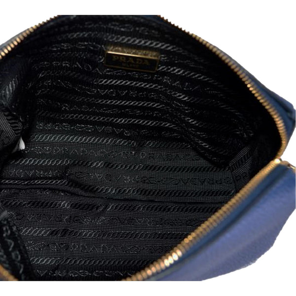 Prada Contenitore Baltico Navy Blue Vitello Daino Vanity Case in Baltico Navy Blue, authentic new handbag, image 4