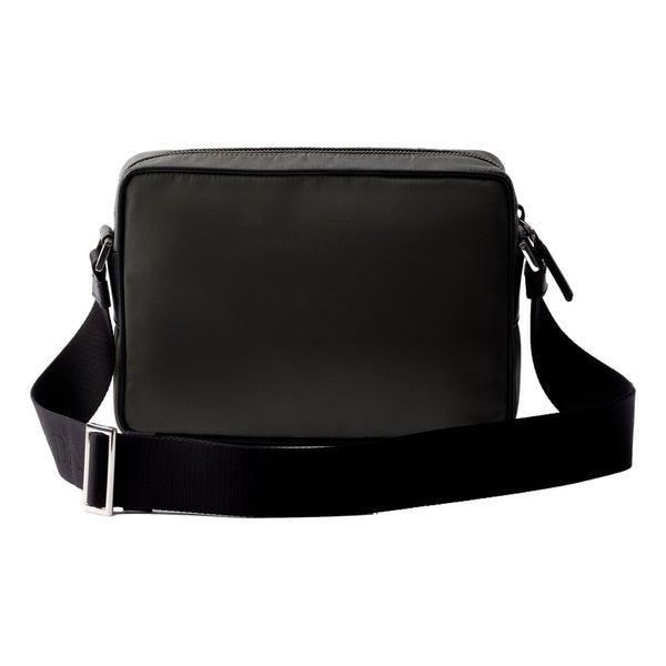 Prada Re-Nylon Saffiano Leather Camera Crossbody Zip Bag in Green in Green, authentic new handbag, image 3