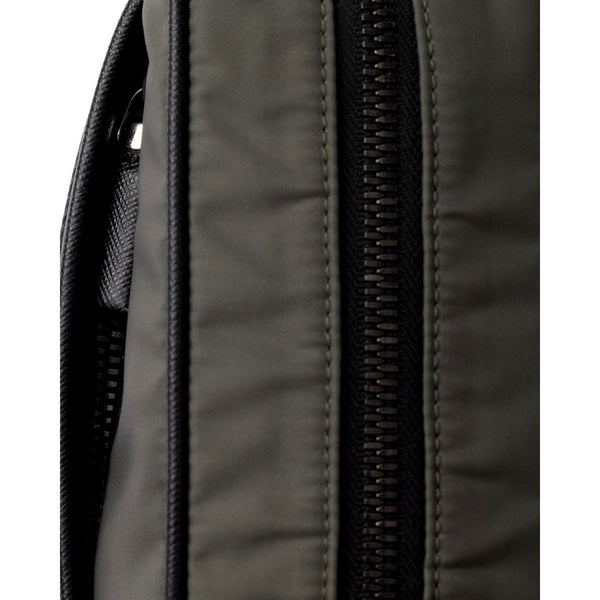 Prada Re-Nylon Saffiano Leather Camera Crossbody Zip Bag in Green in Green, authentic new handbag, image 5