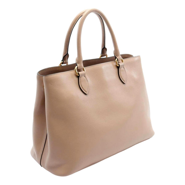 Prada Cammeo Beige Soft Leather Shopper Tote Shoulder Bag in Cammeo Beige, authentic new handbag, image 2