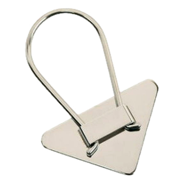 Prada Enameled Metal Key Ring Red and Gold Triangle Logo Purse Charm in Red and Gold, authentic new keychain, image 5