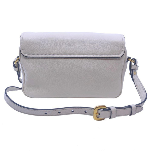 Prada Ivory Vitello Phenix Leather Flap Crossbody Bag in Ivory, authentic new handbag, image 5