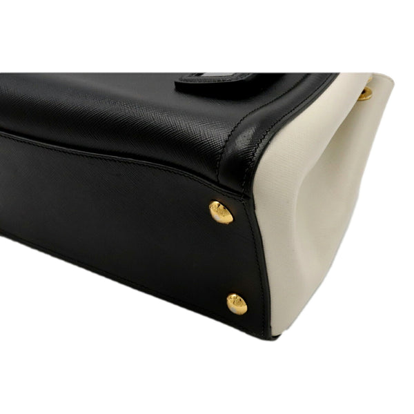 Prada Galleria Nero Black Ivory Saffiano Leather 2-Way Bag – product photo 8