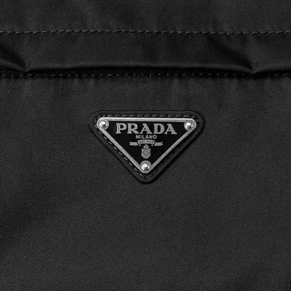 Prada Marsupio Tessuto Nylon Triangle Logo Black Belt Bag in Black, authentic new handbag, image 4